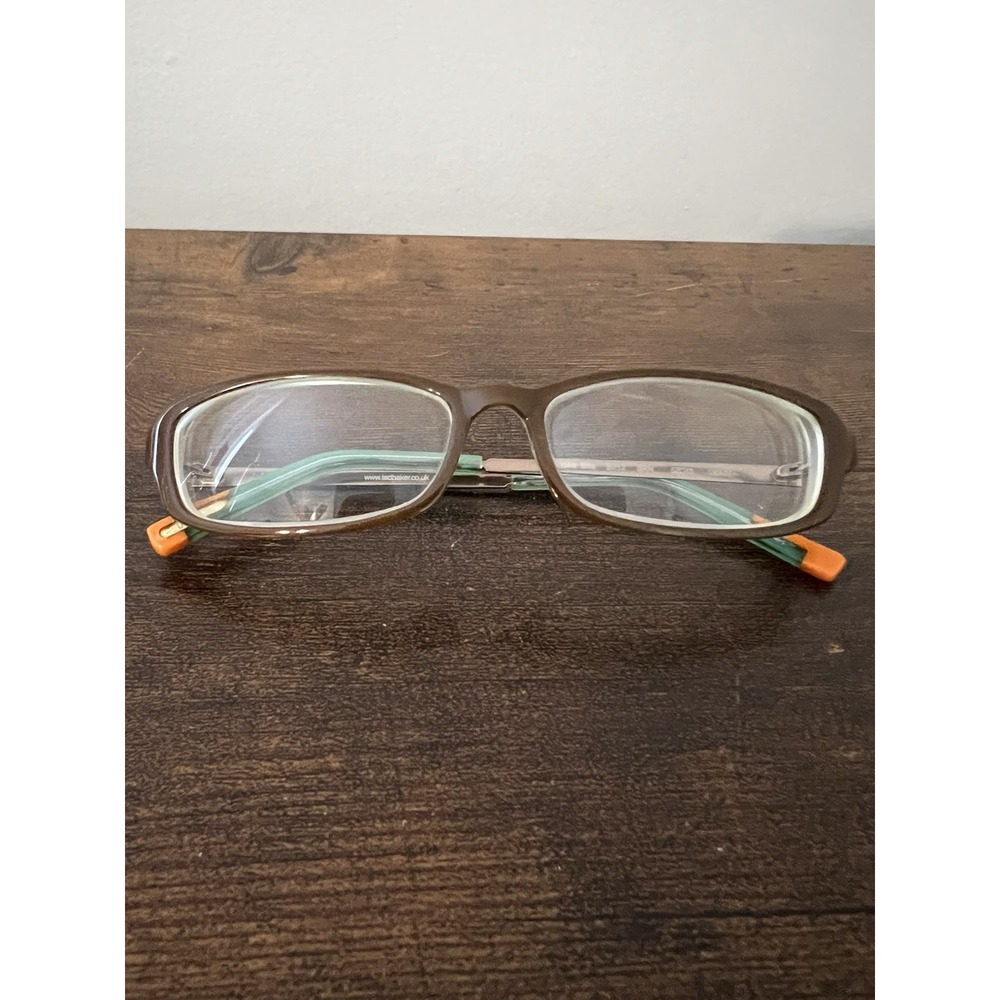 Ted Baker Snake Bite B812 Brown Rectangular Eyegl… - image 1